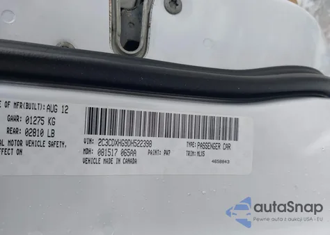 2013 Dodge Charger Sxt Plus z USA, uszkodzony, nr VIN 2C3CDXHG9DH522398